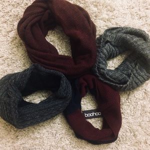 H&M, Primark, Boohoo - Bundle of Infinity Scarves